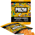 PRIZM Mango mushroom gummies bag