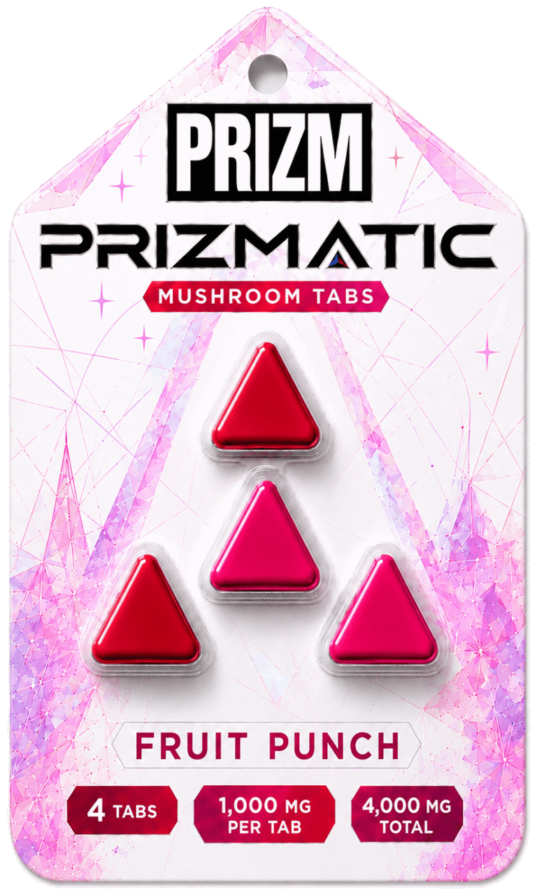PRIZMATIC Fruit Punch mushroom tabs, 4 tabs